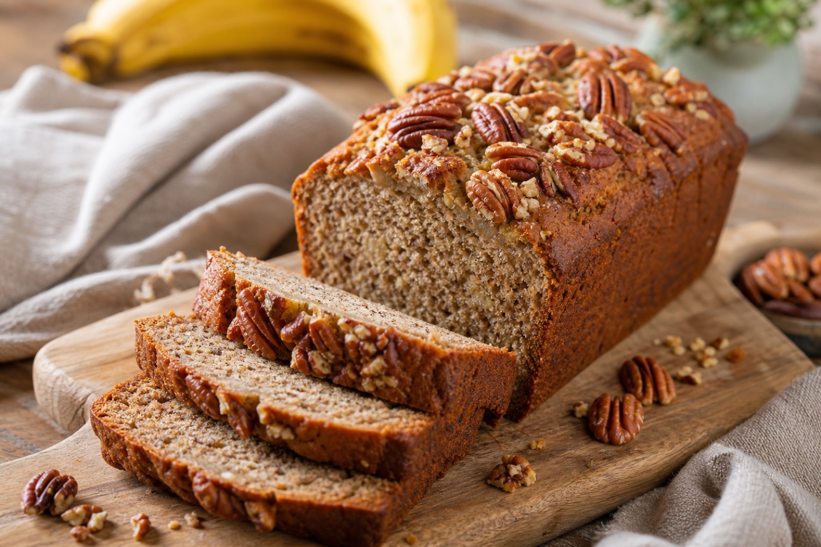 Bananenbrood met pecannoten